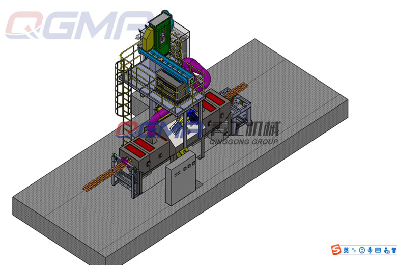 锚链抛丸机的结构及要害技术